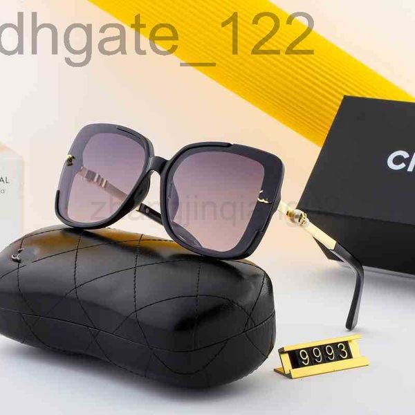 

designer sunglass cycle luxurious woman mens fashion highdefinition polarized small fragrance pearl inlaid temperament baseball y4bd, White;black