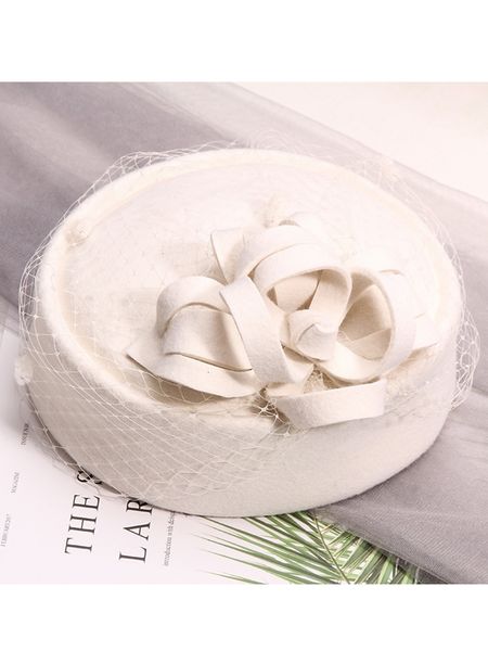 

stingy brim hats australian wool felt beret women british french fascinator lady artist fedora cap boina feminino girl pillbox 230313, Blue;gray