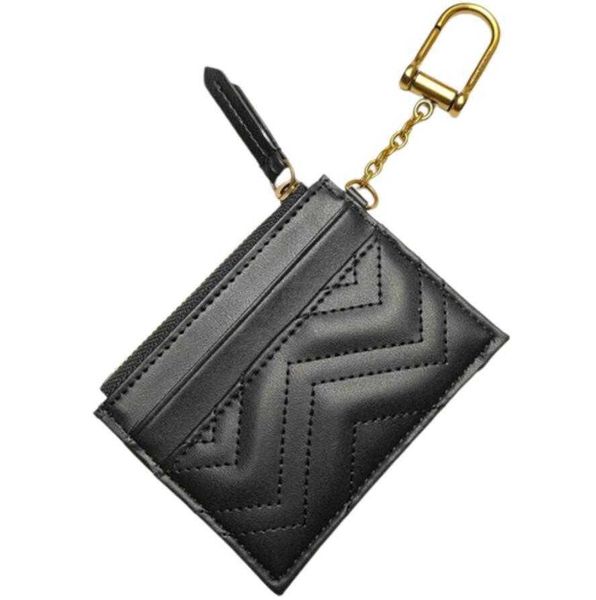 

womens designer coin purses marmont card holder woman brand wallets as key chain decoration zipper coin purse fashion handbags cluth bags g2, Red;black
