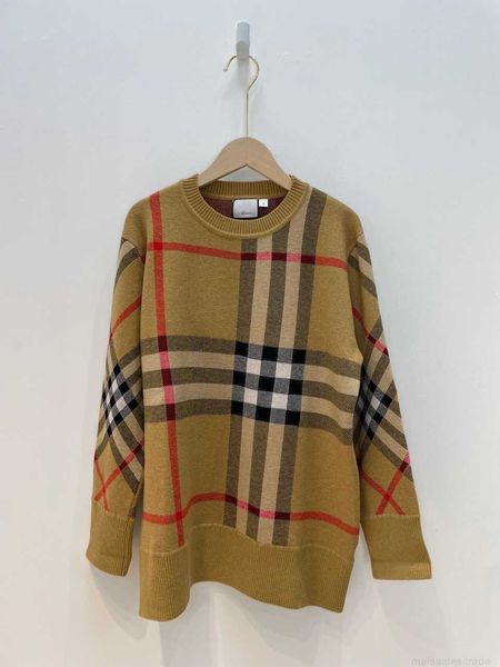 

correct version of b burbry luxury designer new pure wool korean sweater, White