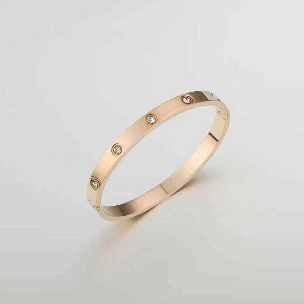 

advanced sense fashion card bracelet five generation rose gold plated love gift set diamondswem, Black