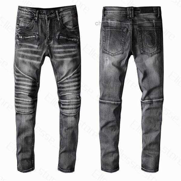 

men's jeans mens distressed ripped biker slim fit motorcycle bikers denim for men s fashion mans black pour hommes zkfq fxxh, Blue