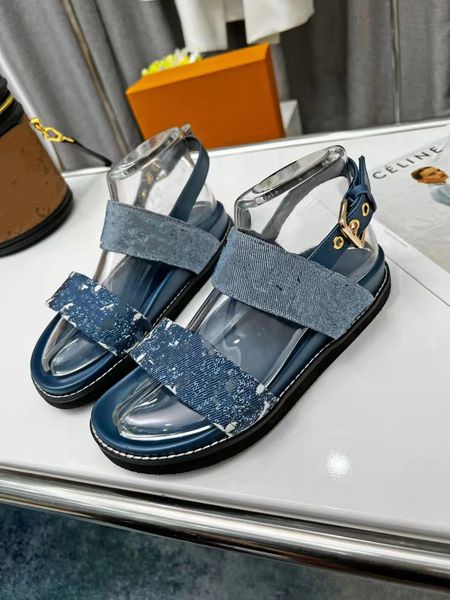 

sandals women slides womens slipper waterfront brown flower leather sandal high heels flap 2 straps with adjusted gold buckles 0321, Black