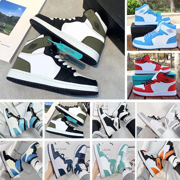 

jumpman 1 outdoor shoes athletics sneakers hiking shoe for women sports torch hare game royal pine green court without box size 36-47 b1