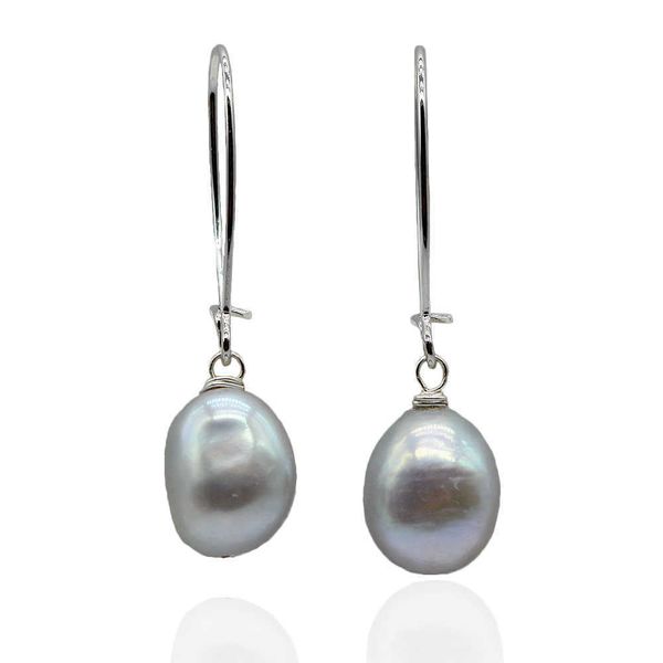 

charm simple women earrings gray baroque earrings women 925 sterling silver earrings long pearl earrings mom gifts aa230311, Golden