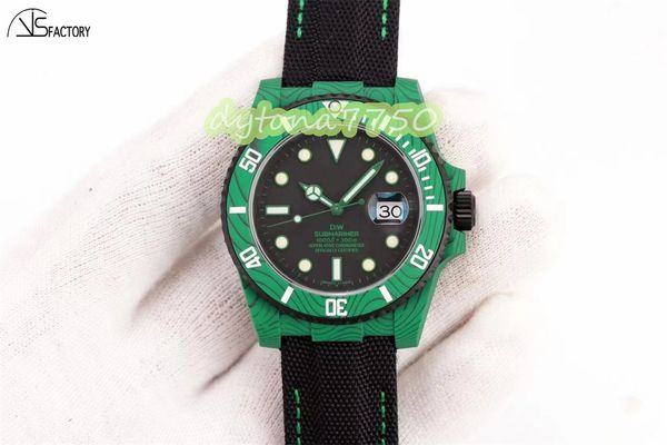 

vs montre de luxe watch diameter 40mm with 3135 movement sapphire mirror colored carbon fiber case luminous function designer watches, Slivery;golden