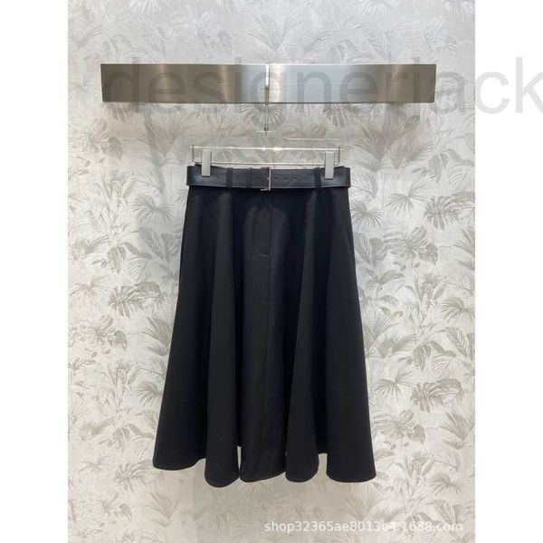 

skirts designer 23 spring summer new wave big fan swing skirt with high waist large a-line flowing drooping upper body pf66, Black