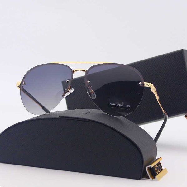 

2023year new polarized sunglasses brand cr7 eyewear fashion pilot woman luxury gold polaroid lenses fashion leisure simple with box, White;black