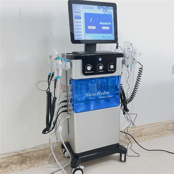 

professional skin hydro beauty machine 15 in 1 aqua peeling oxygen jet hydra dermabrasion diamond device spa27