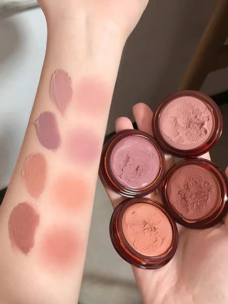 

other makeup face blusher matte mousse texture eye shadow cream monochrome mud silky smooth women cosmetics 230314