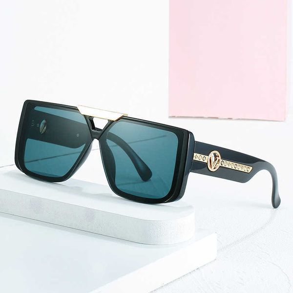 

sunglasses new large frame fashion men's and women's street ps personalized decorative sunglasses trend glasses, White;black