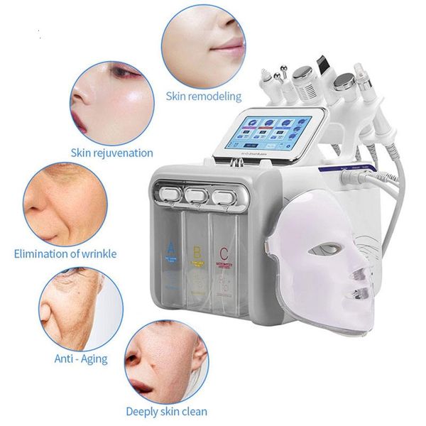 

hydra facial machine hydrafacial oxygen jet portable oxygen skin cleaning device water microdermabrasion aqua jet peel dermabrasion machine, Black;white