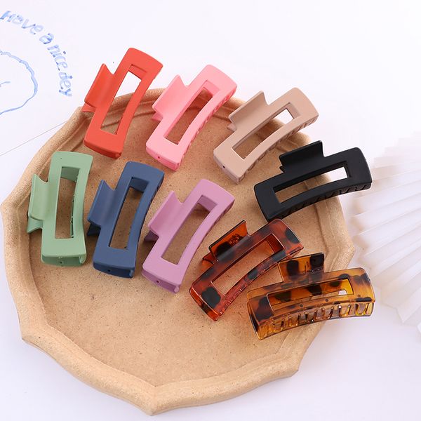 

stingy brim hats 10 pcs large claw clips for thick hair strong hold square jaw clip non slip big rectangle women accessories 230313, Blue;gray
