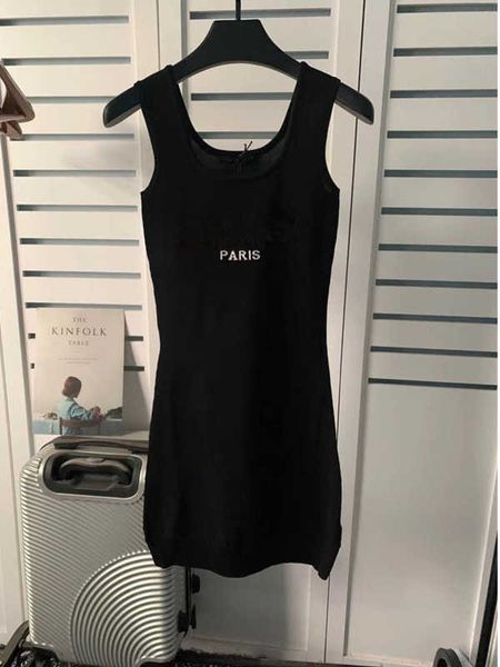 

woman t shirt dress designer sleeveless slim fit bodycon letter print womens fashion clothing long shirts summer trendy dressy, Black;gray
