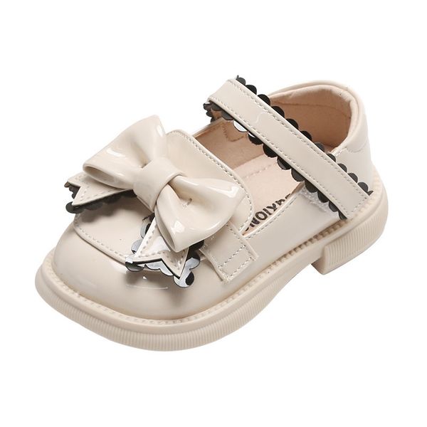 

first walkers brand toddler girls first walkers for autumn solid patent leather dress shoes with bowtie-knot for kids girls birthday wedddin
