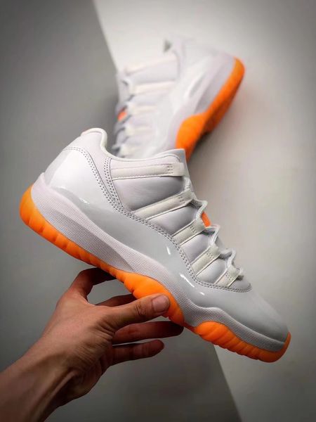 

box with release new basketball shoes mens 11 low white bright citrus basketball shoes jumpman 11s designer sports sneakers ship with shoebo