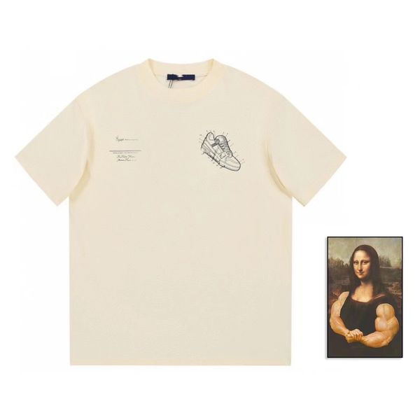 

mens t shirt senior brand designer handsome fashion clothing printing short sleeve spring summer mens and womens street short sleeve, White;black