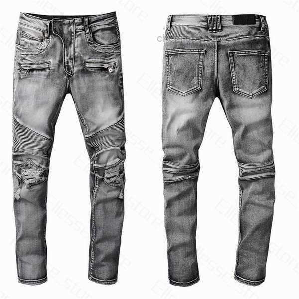

men's jeans mens distressed ripped biker slim fit motorcycle bikers denim for men s fashion mans black pour hommes zkfq c7dr, Blue