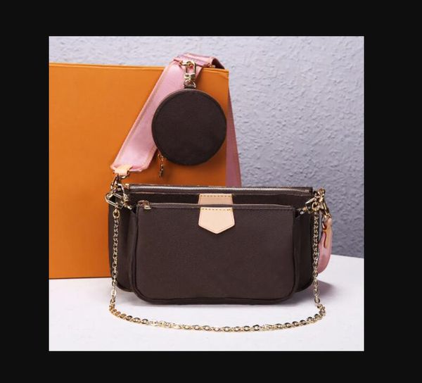 

fashion printing handbag 3-in-1 pink brand messenger bags for women pu leather crossbody bag lady small purse
