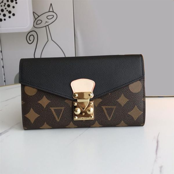 

2021 fashion flowers designer wallets luxurys men women leather bags classic letters key coin purse original box plai234e, Red;black