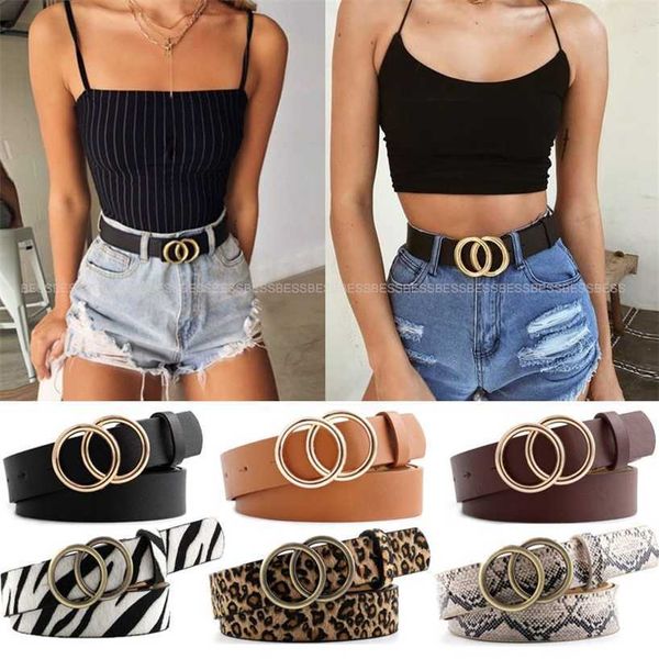 

designer belts 2023 double ring women fashion waist leather metal buckle heart belts for ladies leisure dress jeans wild waistband yesr fact, Silver