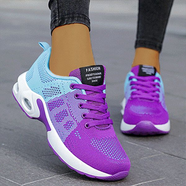 

dress shoes women sneakers breathable ladies plus size platform footwear chunky walking mujer woman 230313, Black