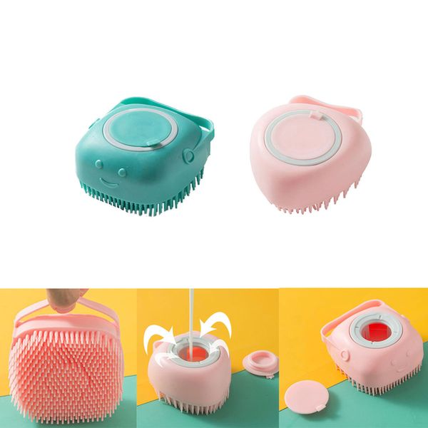 

geometric shampoo brush bath brush soft silicone bath brush