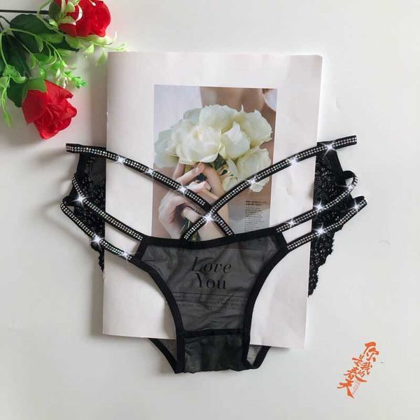 

women's panties european and diamond lace briefs, low waist, sexy, comfortable breathable, girls' hollowed-out mesh temptation wk3, Black;pink
