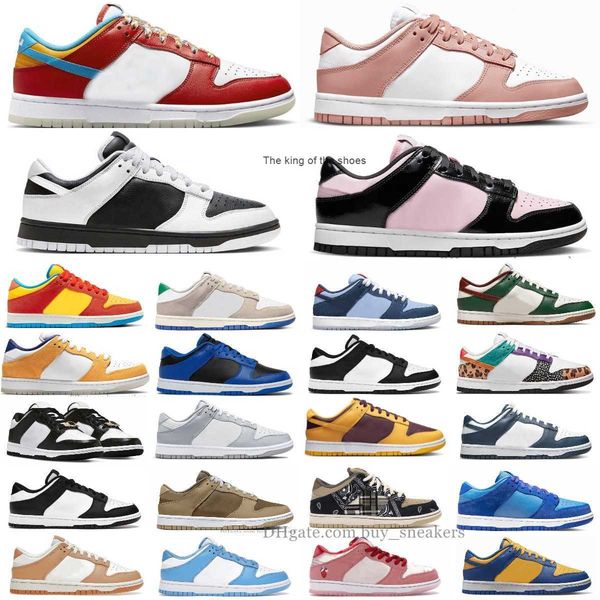 

2023 og with box new dunks reverse panda running shoes men women rose whisper fruity pebbles sb low pink foam black harvest moon gorge green