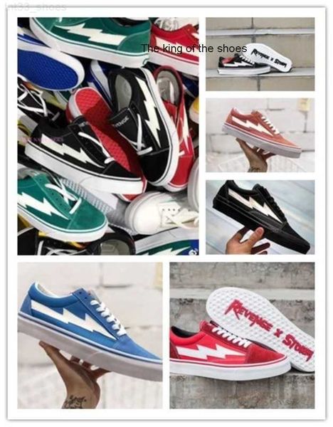 

revenge x storm old skool designer cavnas low cut red blue white black womens men casual shoes 8 colors casual shoesqrv1