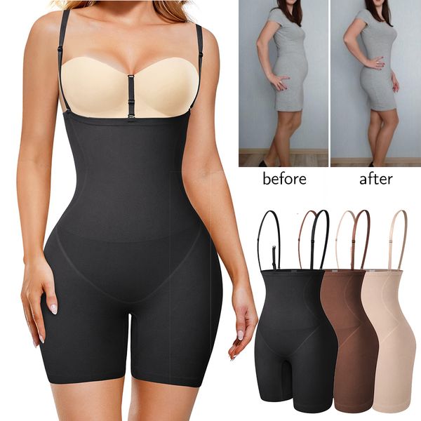 

waist tummy shaper shapewear bodysuit for women tummy control full body shaper thigh slimmer shorts waist trainer slimming underwear belly f