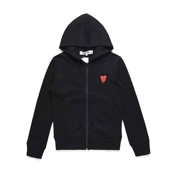 

heyplay fashion love men's and women's clothes new folding zipper hooded sweater cardigan for, Black;white