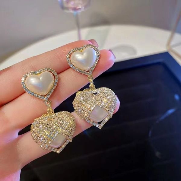 

heart earring women classic stud earrings female fashion earrings female jewelry gift, Golden;silver