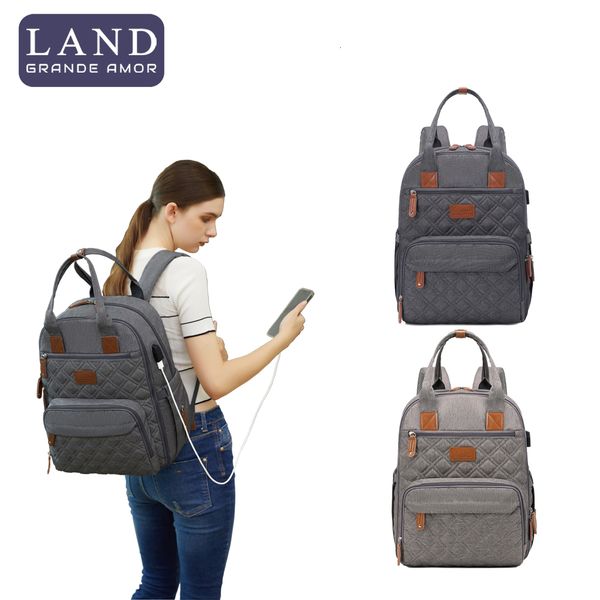

diaper bags land mommy diaper bags usb port charge backpack mummy large capacity travel nappy bags multi-function maternity bags mpb28 23031