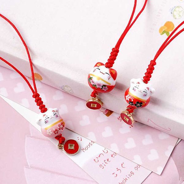 

keychains cute cartoon cat keychain trinkets phone charms car bag pendant key chain pray keyfob couple gifts good lu pray keyfob l230314, Silver