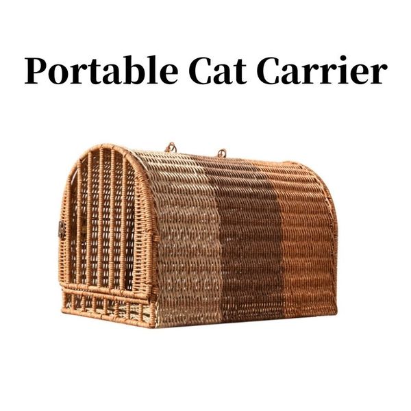 

Bed Window Hammock,pet Supplies,cage Portable Going Out Portable,cat Supplies.rattanwoven Litter Basket,vehicle Mounted Pet Carrier Cat House ,cat