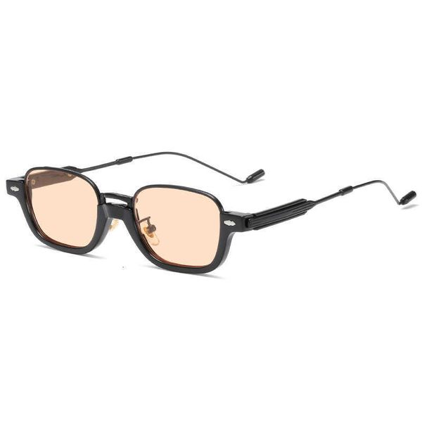 

sunglasses new fashion small box sunglasses female personality half frame metal street p anti blue light glasses, White;black