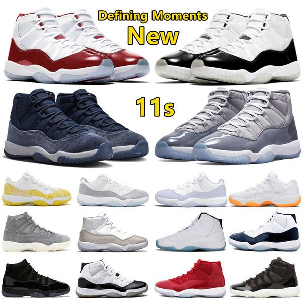 

2023 new dmp 11 11s mens basketball shoes dmp gamma blue cool grey cherry midnight navy yellow snakeskin gement grey pure violet men women