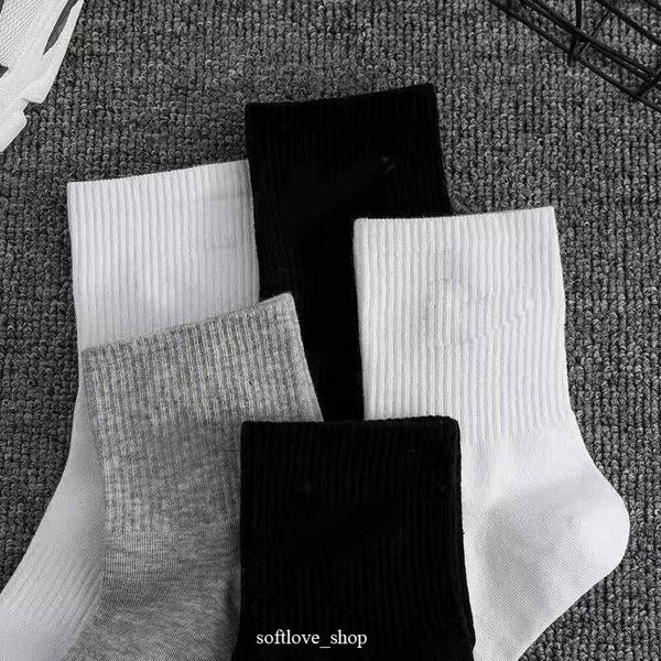 

socks stockings sports athletic sports geometric pattern cotton fashion casual long tube sock suitable for winter spring autumn, Black
