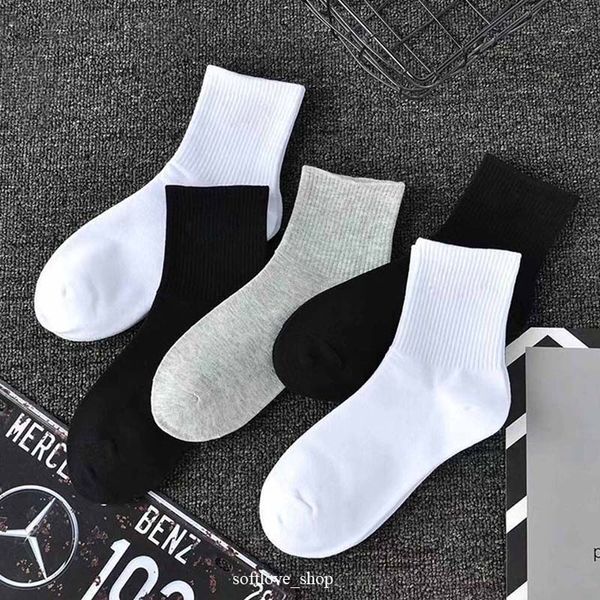 

2023 mens womens socks classic letter men fashion luxury sock casual cotton printed 10 pairs, Black