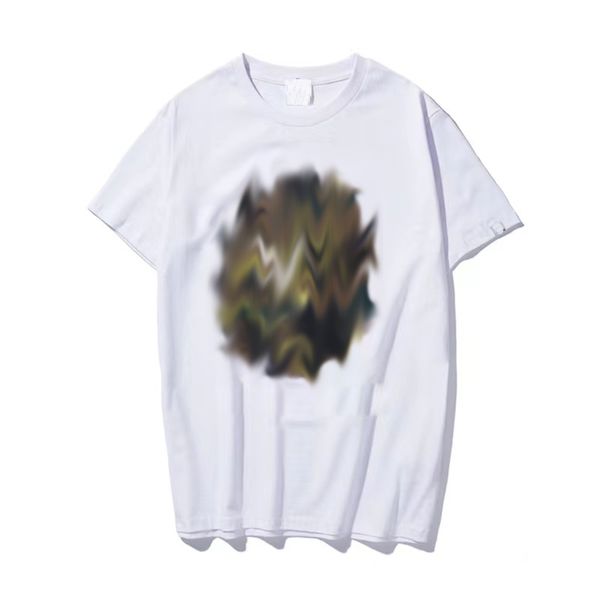 

summer t shirt round collar simple fashion creative short sleeved minimalist print clothes new 2023ss men women cotton clothes european desi, White;black