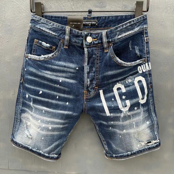 

dsq phantom turtle jeans men jean mens luxury designer skinny ripped cool guy causal hole denim fashion brand fit jeans man washed pants 101, Blue