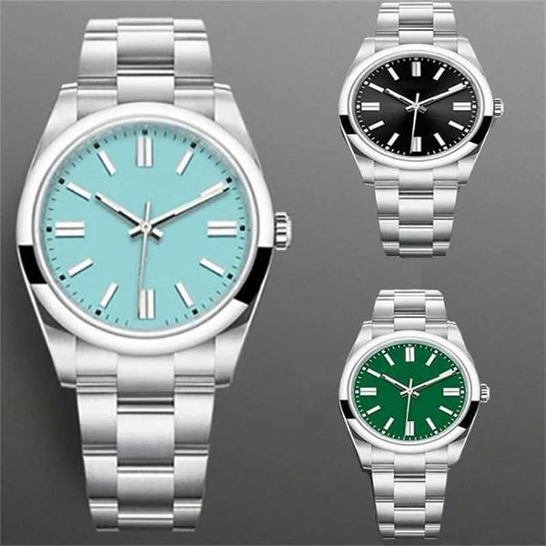 

luxury watch men automatic mechanical movement casual watches stainless steel strap 41 36mm dial waterproof wristwatch birthday gift montres, Slivery;black