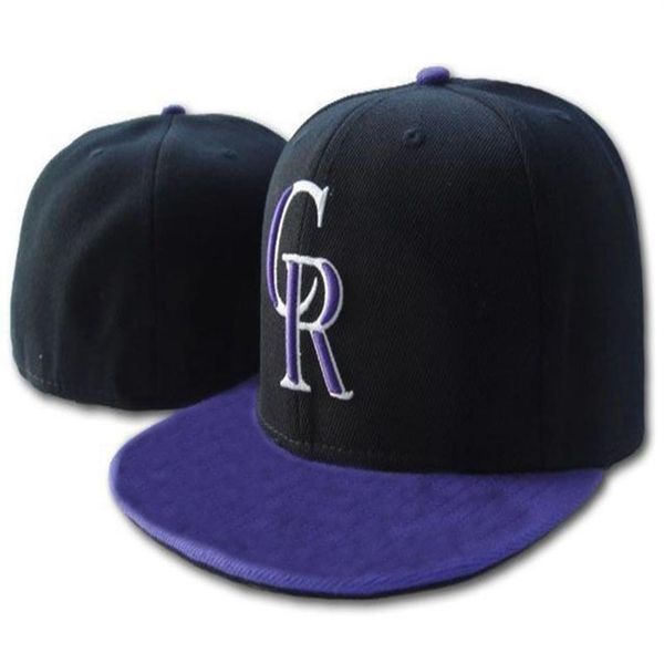 

rockies cr letter baseball caps casquettes chapeus for men women sports hip hop fashion bones fitted hats2233, Blue;gray
