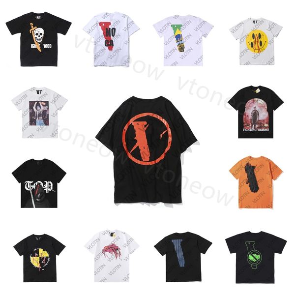 

summer mens women designers t shirts loose tees fashion brands man s casual vloness shirt luxurys clothing street shorts sleeve clothes tsh, White;black