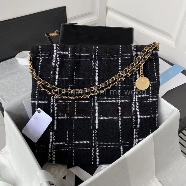 

2023 woollen shopping bag chain bag one shoulder bag tote travel 5a quality