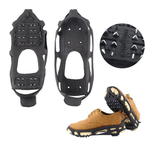 

cords slings and webbing 1 pair 24 tooth ice gripper spike for shoes outdoor anti slip climbing snow spikes crampons cleats chain claws grip
