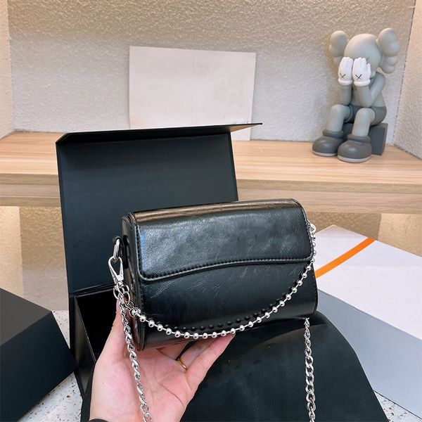 

designer genuine leather bags women shoulder bag luxury crossbody fashion messenger wallet luxurys handbags card holder silver chain cross b