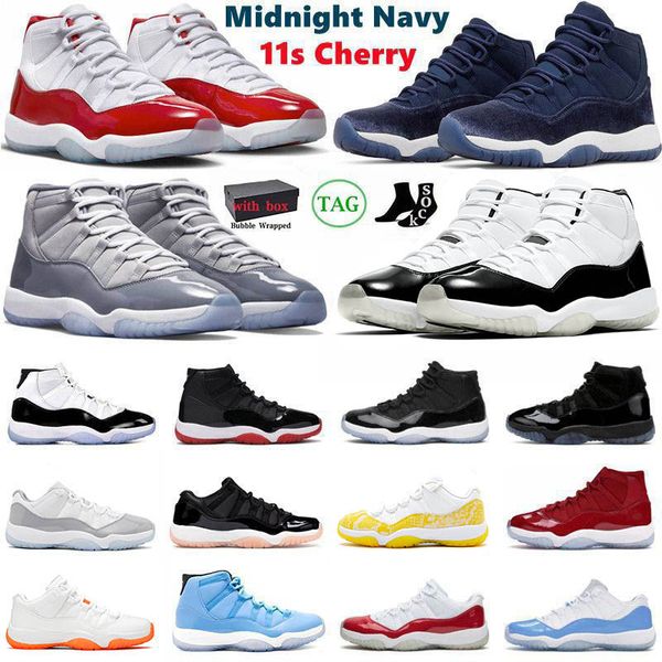 

midnight jumpman navy 11s classic basketball shoes 11 high sneakers size 13 cool cement grey white pantone concord bred cherry designer men