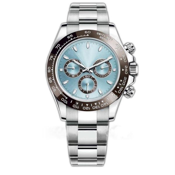 

new mens automatic movement watch ceramic bezel sapphire glass tona series stainless steel solid clasp male wrist watches for men183s, Slivery;brown